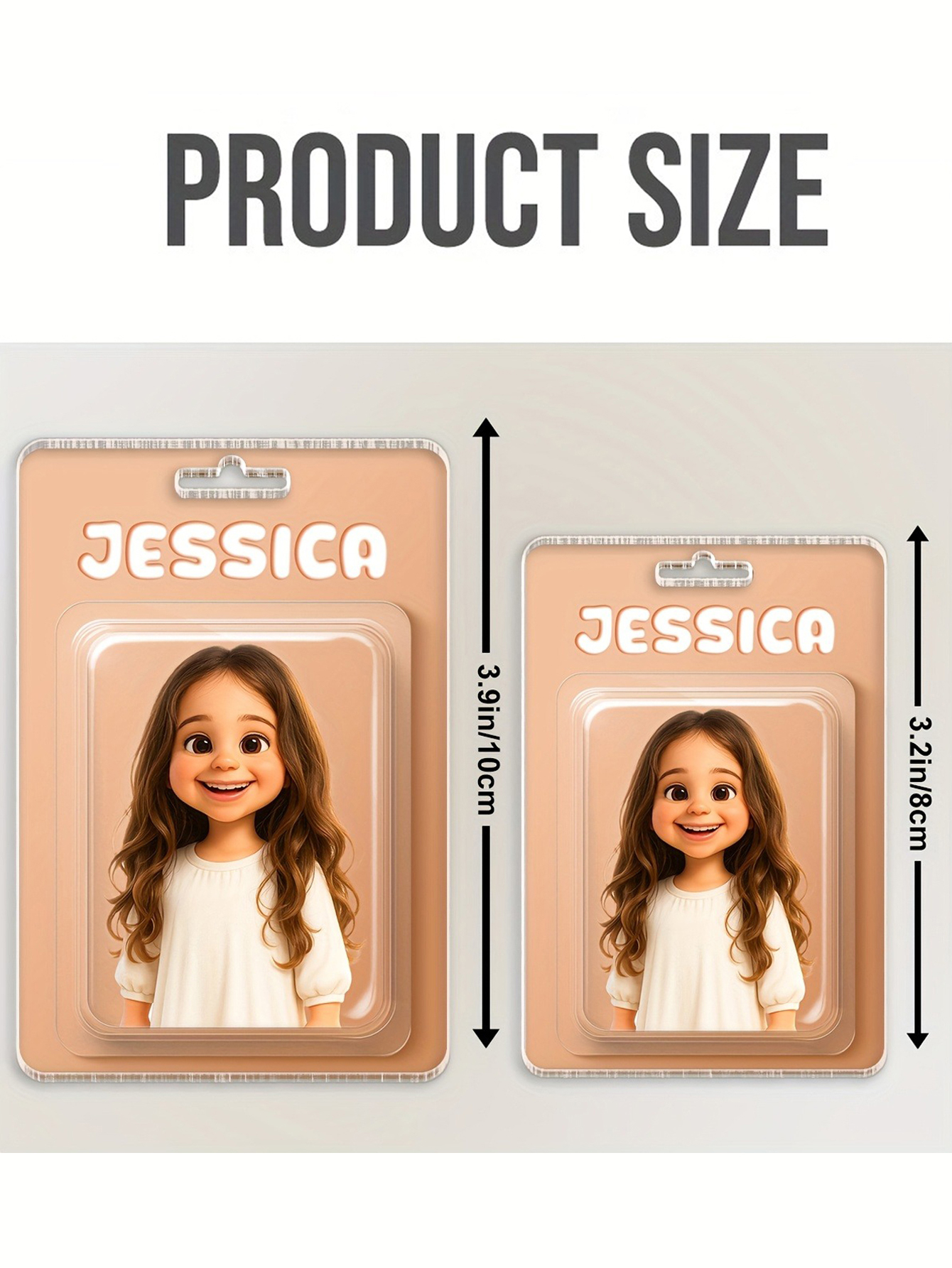 Custom Cartoon Style Photo Car Ornament